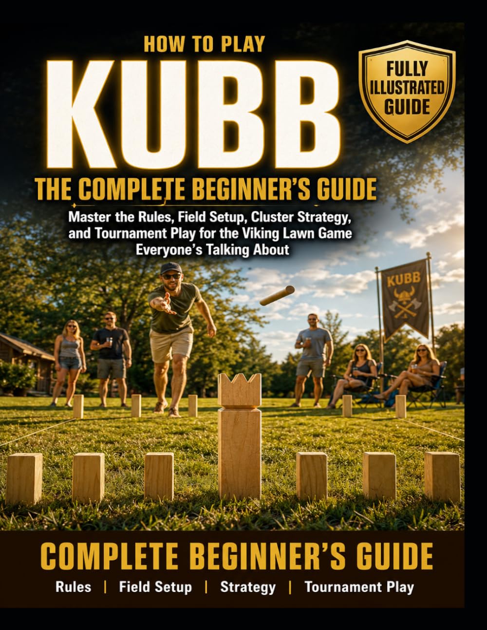 How to Play Kubb: Fully Illustrated Edition: The Complete Beginner's Guide. Master the Rules, Field Setup, Cluster Strategy, and Tournament Play for the Viking Lawn Game Everyone's Talking About.