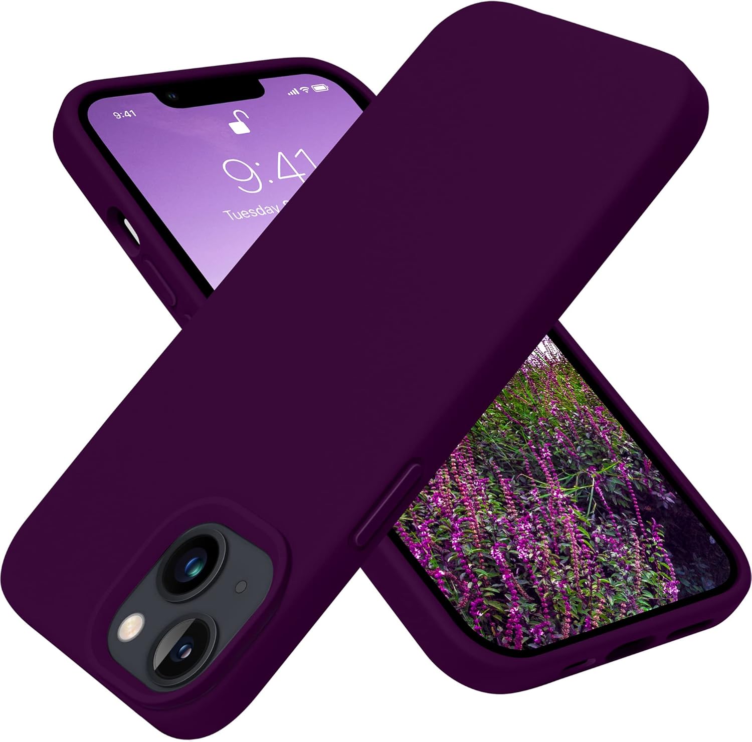 OTOFLY Designed for iPhone 13 Case, Silicone Shockproof Slim Thin Phone Case for