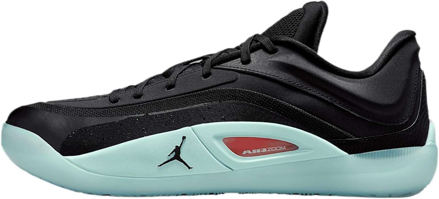 Zion 4 Basketball Shoes (FB1802-007, Black/Bright Crimson/Particle Grey/Mint Foam) Size 9.5