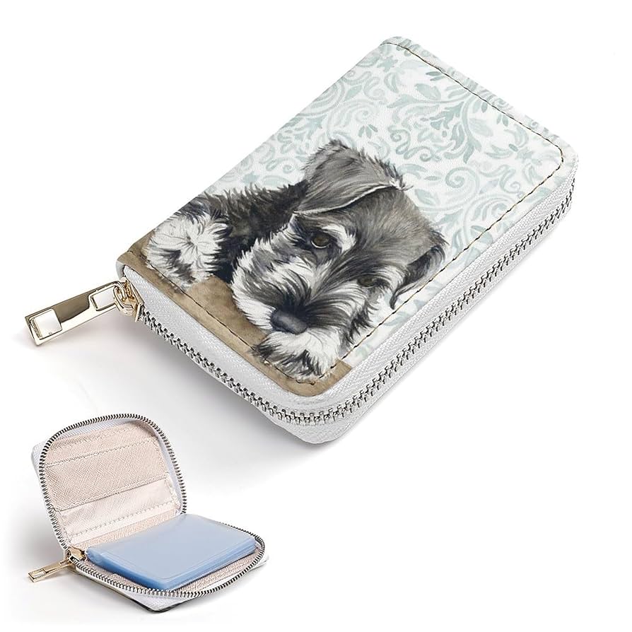 Amazon.co.jp: カードケース ミニチュアシュナウザー 犬 コイン