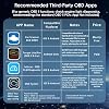 OBD2 Bluetooth Diagnostic Scanner Code Reader for iOS iPhone Android Windows Car Diagnostic Device OBD ODB2 Adapter for OBDII Protocol Vehicles