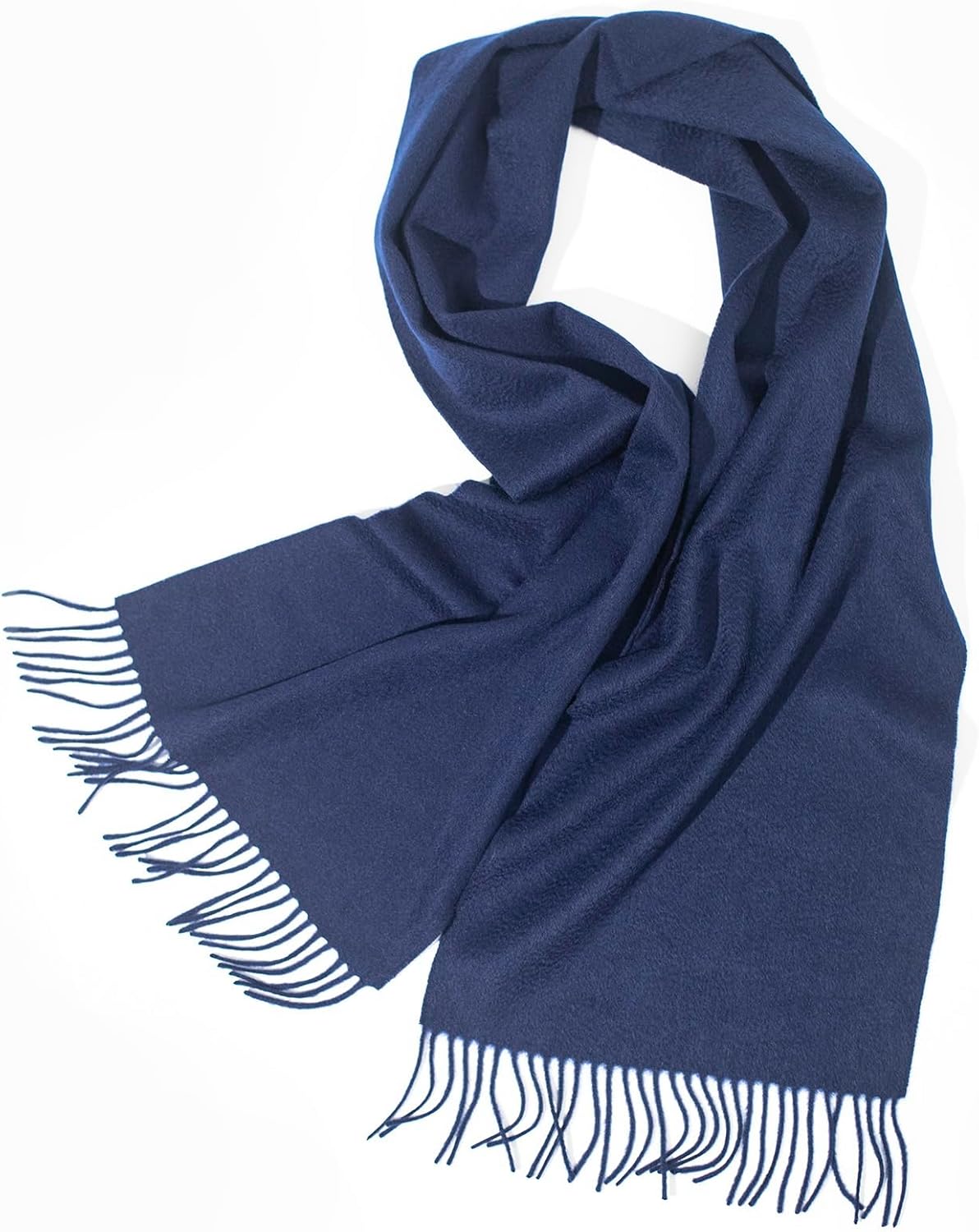 100% Cashmere Scarfs for Women, Pashmina Wraps Fringed Edges, 71"x 12", Lightweight and Warm Winter Collection