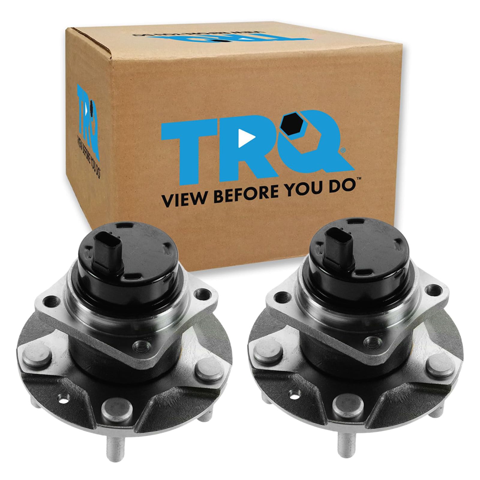 TRQ Front Left and Right Wheel Bearing and Hub Assembly Set 2 Piece