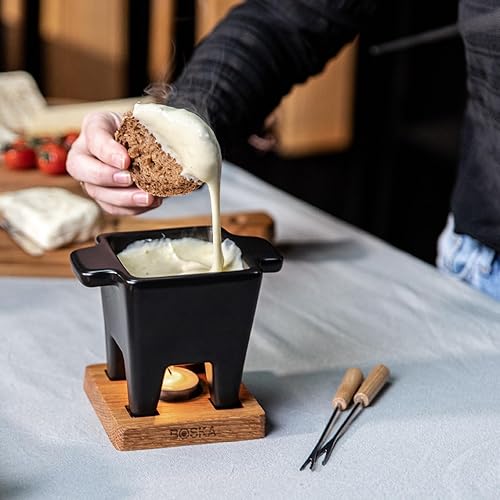 Miniatura 2 de Boska Tealight - Juego de fondue de tapas  Lo mejor para queso o chocolate  Apto para microondas olla caliente de cerámica  Artículos de registro de