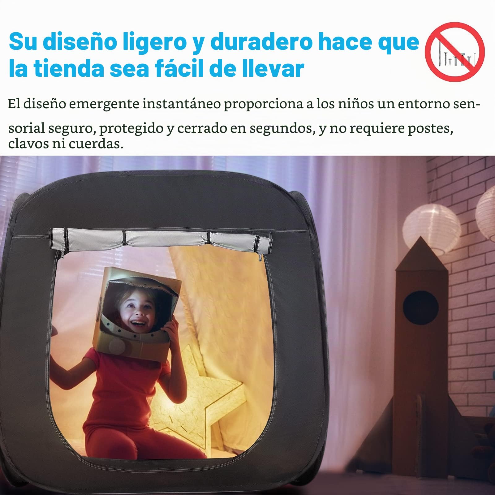110CM Tienda de campaña emergente para niños Interior al Aire Libre Carpa de jardín para niños Jugando Tienda Campaña Infantil para Autismo ángel Regalo Juguetes