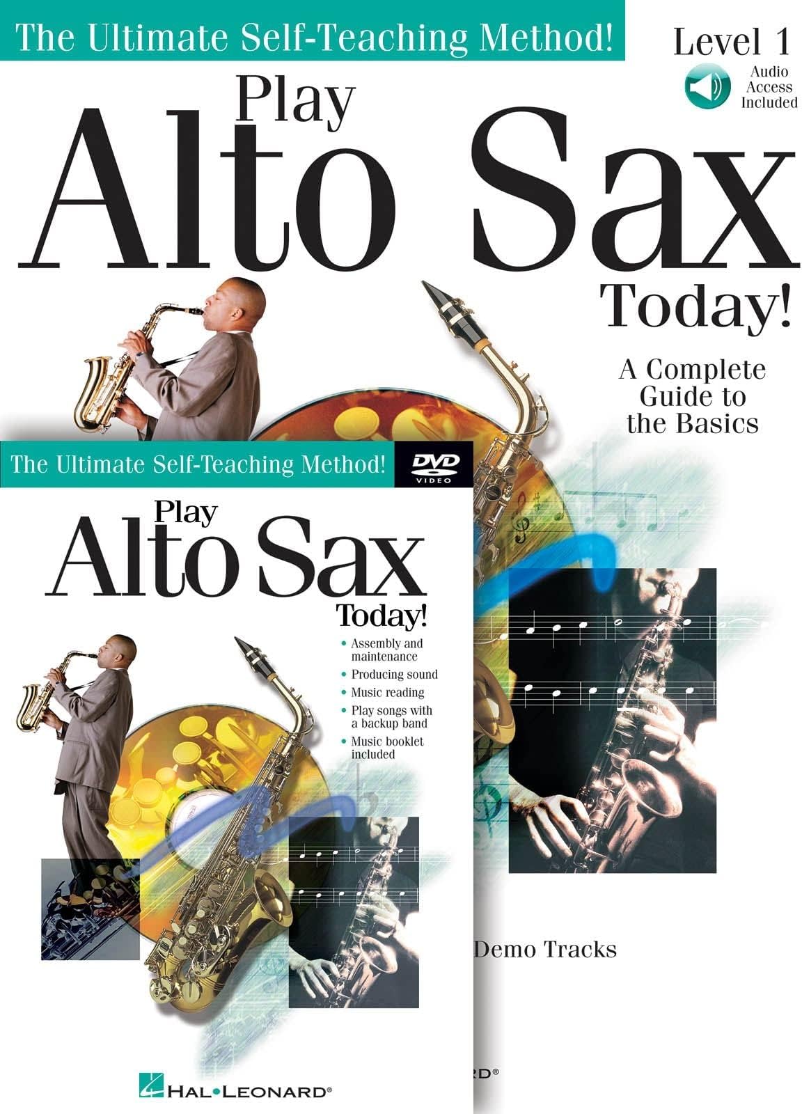 Play Alto Sax Today Beginner Method Book with Online Audio and DVD | Alto Saxophone Instructional Songbook for Self Teaching | Level 1 Sax Sheet Music Guide | Instructional Course for All Ages