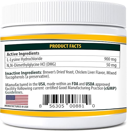 Miniatura 3 de Trulysine Plus L-Lisina para gatos Apoyo Inmune Polvo Oral 8 oz226 g  Gatos y gatitos de todas las edades, estornudos, secreción de