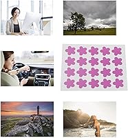 Vista 3 de Calcomanías de detección para protector solar, parches reutilizables en forma de flor con recordatorio de reaplicación, 120 parches de protección