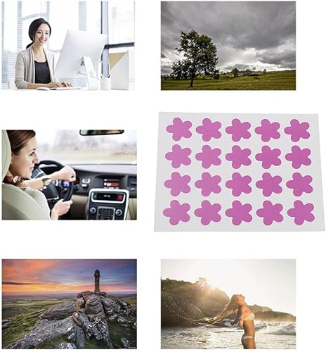Miniatura 3 de Calcomanías de detección para protector solar, parches reutilizables en forma de flor con recordatorio de reaplicación, 120 parches de protección