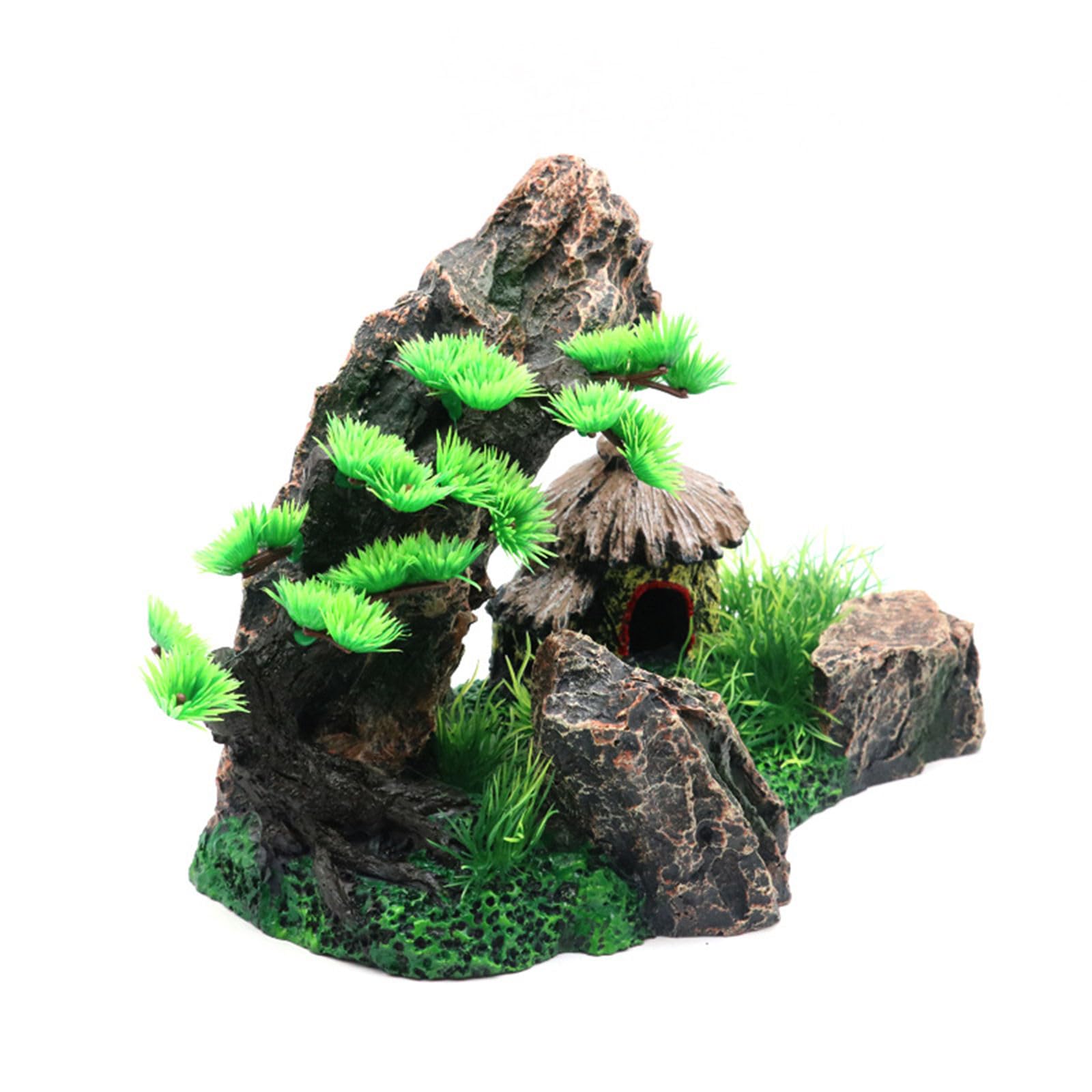 Resinas para acuarios de montaña, decoración natural subacuática, paisaje artificial para peceras en hogares y oficinas