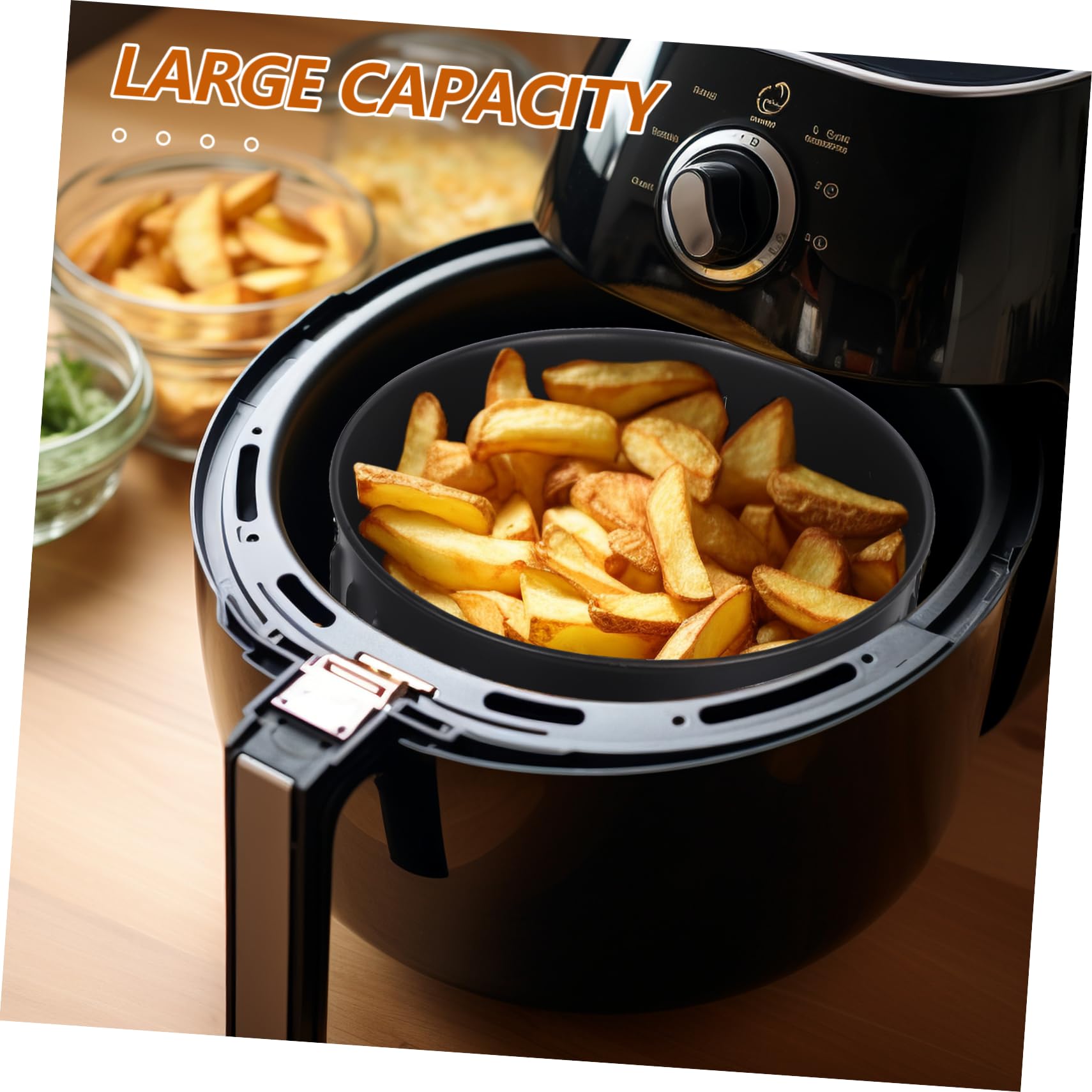Cesta Reemplazo Freidora Aire 2.6L, Antiadherente Acero Negro