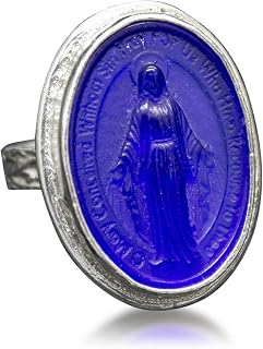 Virgin Mary Intaglio Silver Ring | 925 Sterling Silver | Religious Christian Signet Tree Bark Ring | Intaglio Guardian Ring by Pellada