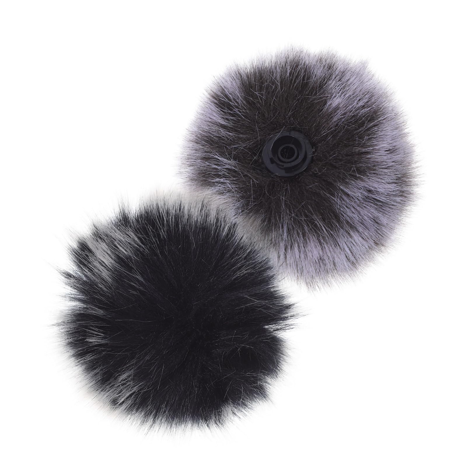 Toyvian 2Pcs Lavalier Microphone Wind Furry Windscreen Covers for Noise Reduction Lightweight and Portable Windproof Accessories for Audio Interviews and Live