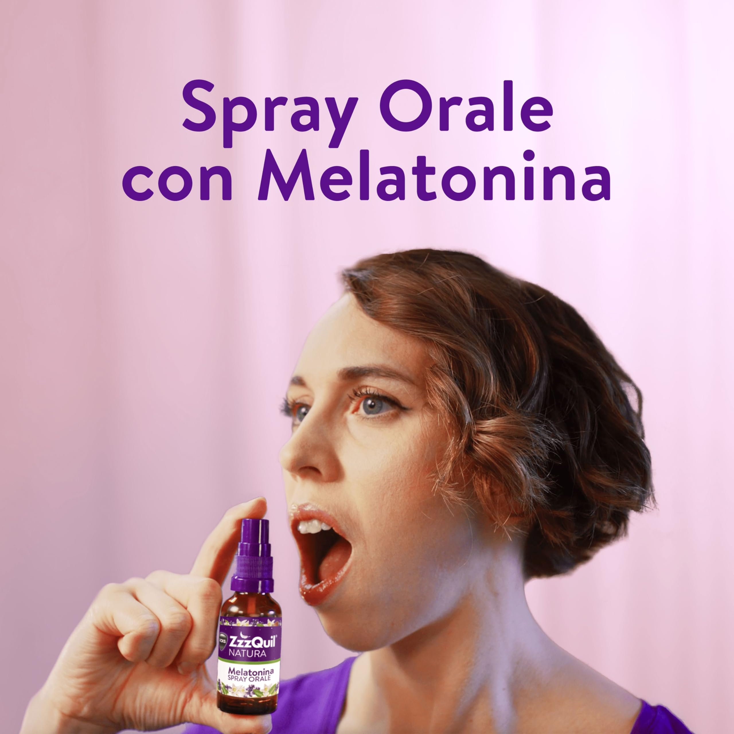 ZzzQuil Spray Orale Integratore per il Sonno con Dose Flessibile da 0,5 mg a 1 mg di Melatonina, Aroma di Lavanda e Arancia, Senza Zucchero e Alcol, Formula Vegana, 30 ml, Maxi Formato 2 Confezioni