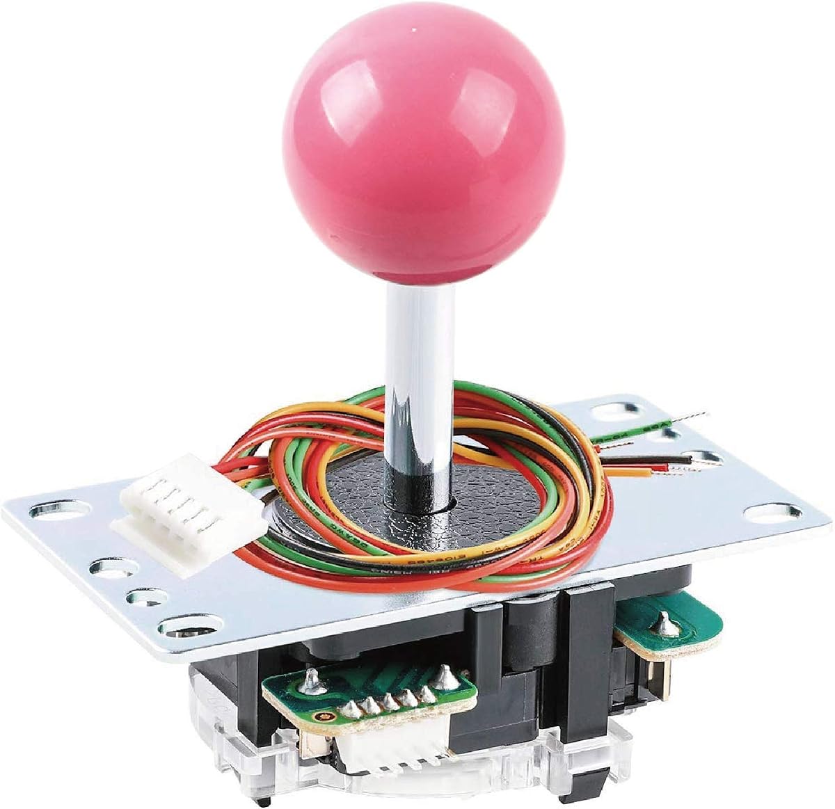 Joystick SANWA JLF-TP-8YT Pink Original - para Arcade Jamma Game 4 & 8 Way Ajustable, Compatible con Catz Mad SF4 Tournament Joystick (Pink Ball Top), Uso para Arcade Game Machine Cabinet S@NWA