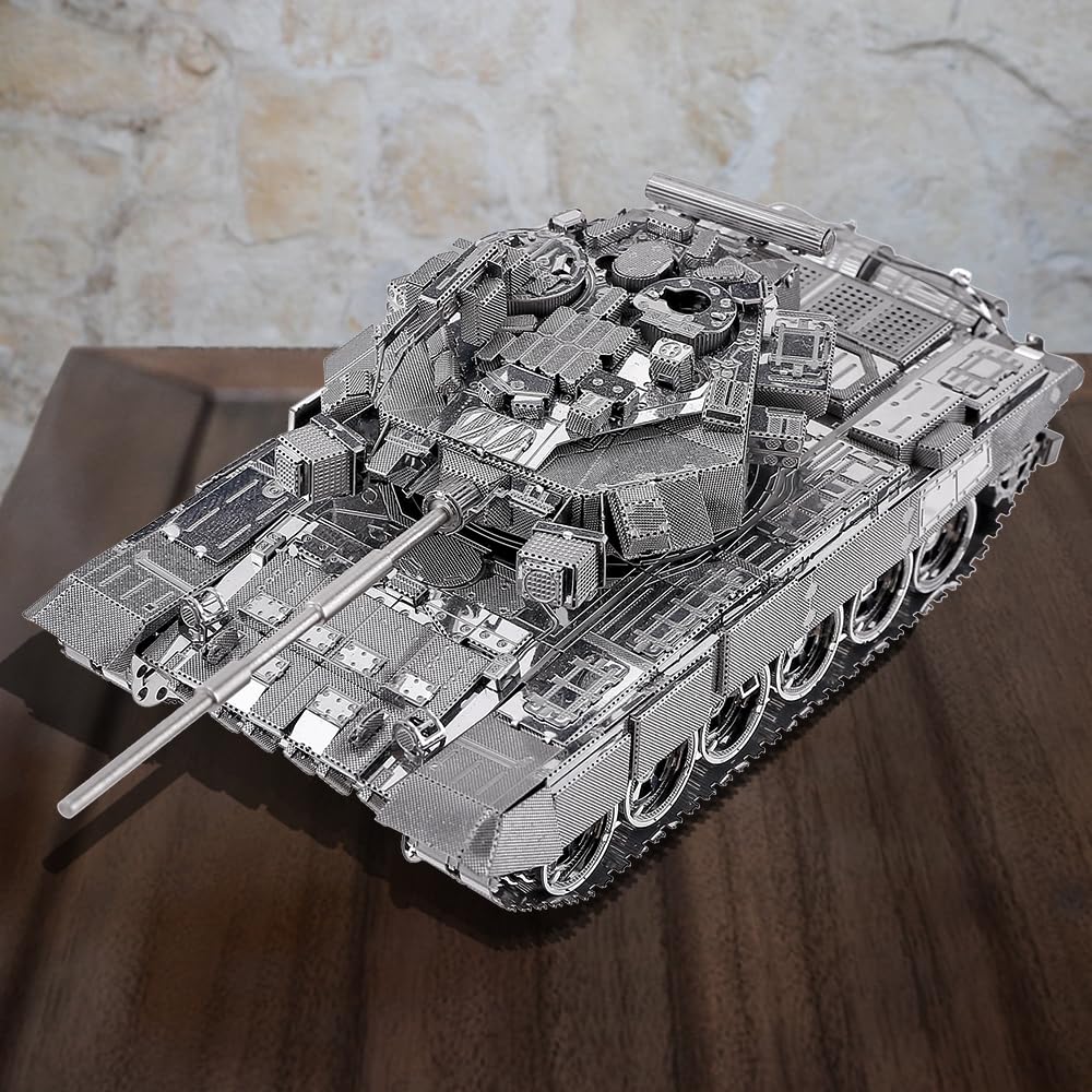 Piececool 3D-Metall-Puzzle, 3D-Puzzle, Modellbausatz, DIY-3D-Metall-Puzzle, Weihnachts- und Geburtstagsgeschenke für Jugendliche und Erwachsene, T-90A Tank