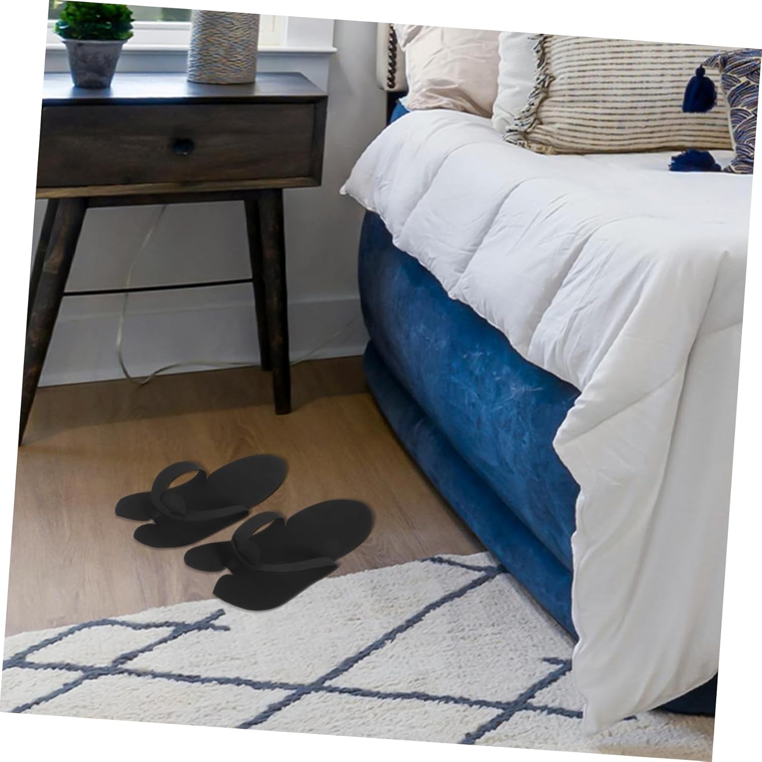 48pairs Disposable Eva Slippers for Spa and Salon Use - -flops Comfortable Beach and Home Slippers Convenient Pedicure Footwear Random Colors Included