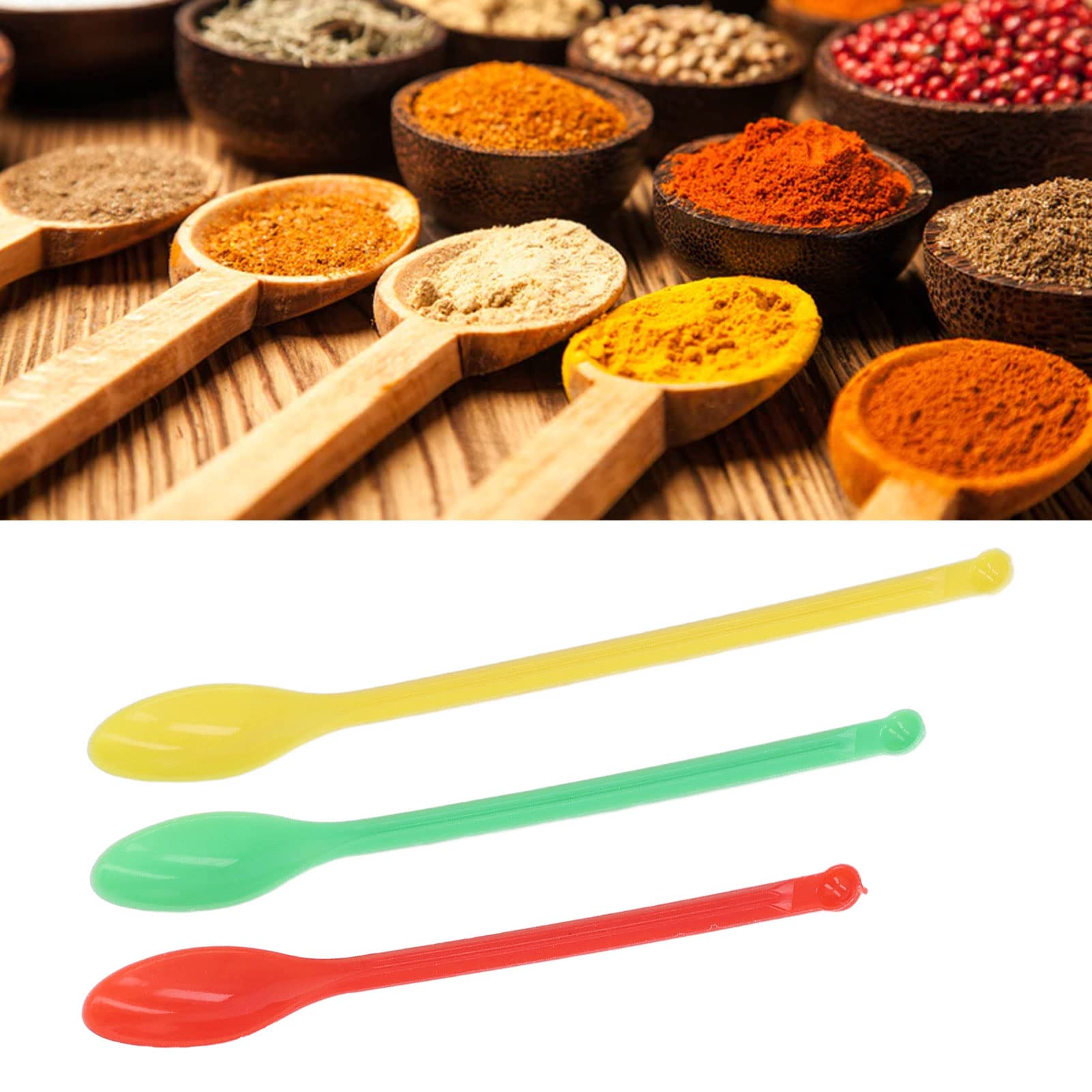 NDNCZDHC 20 Sets Measuring Spoons Set, ABS Double Ended Tablespoon Measure Spoon for Baking, Laboratory Spoon for Sampling and Reagent Mixing