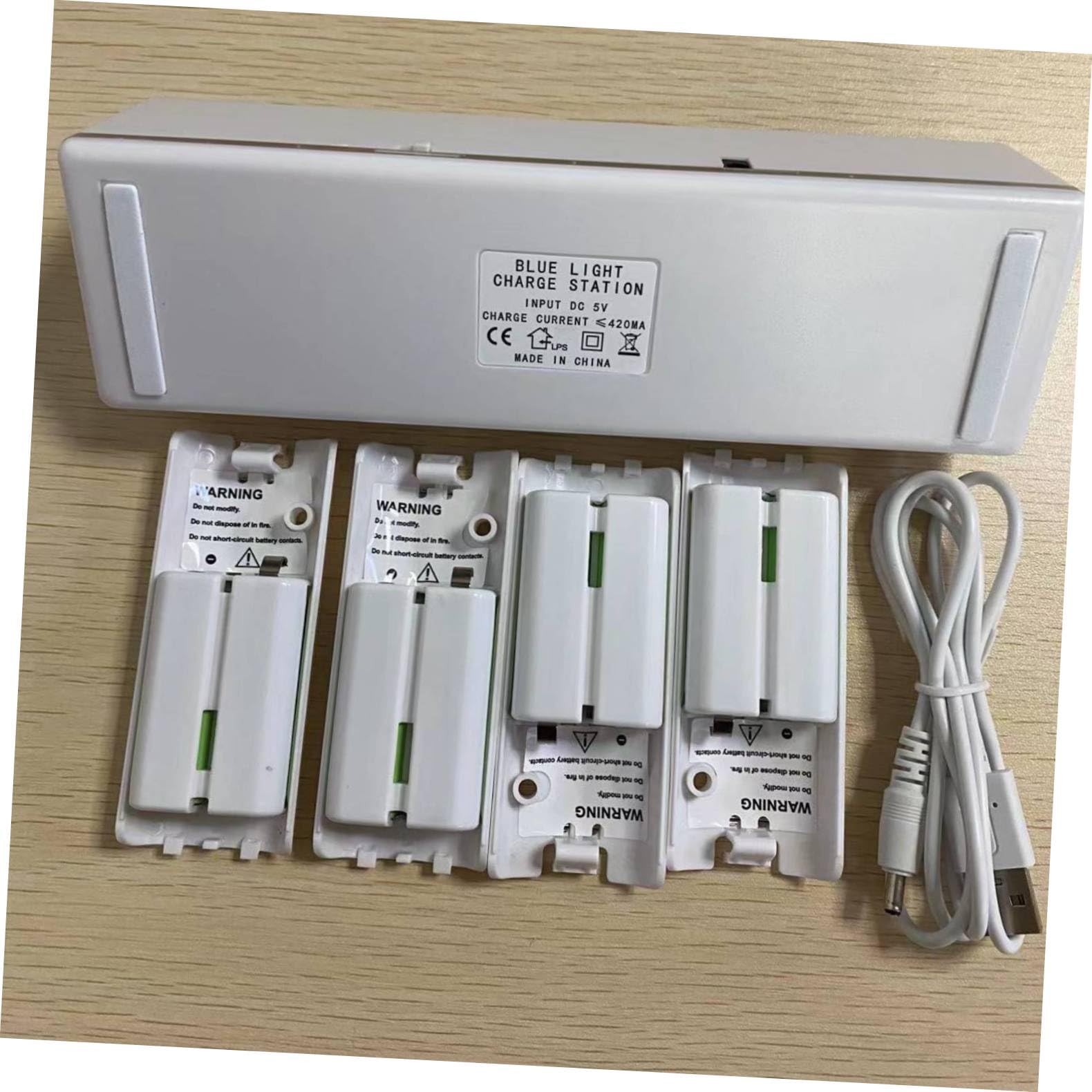 Tofficu Caricabatteria 4 Slot Stazione Di Ricarica Della Batteria Caricabatteria Usb Slot Di Ricarica Della Batteria Adattatore Per Ricaricare Batterie