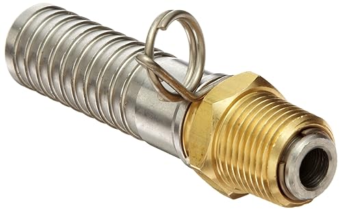 Dixon BNS Series WASHDOWN Pistola de aerosol conector giratorio de latón, NPT recto Giro X Manguera ID Espino, 1