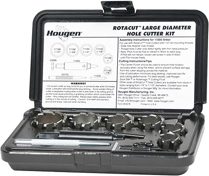 RotaCut Lg Dia. Hole Cutter Kit Fractional