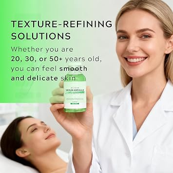 Control Stem Cell Serum Ampoule, Stem Cell Anti Aging Microneedling Serum Booster for Face Plumping, Anti Wrinkle Serums for Fine Lines, Enhances Skin Elasticity & Firmness, Deep Hydration, 30ML