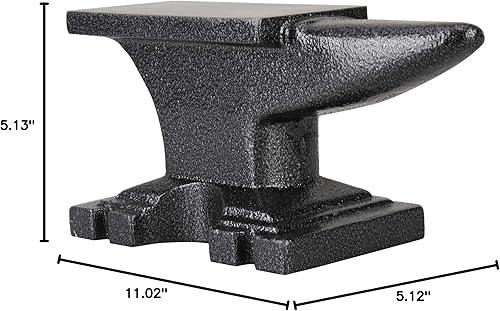 Miniatura 18 de Olympia Tools - Yunque de hierro fundido de 9 libras para aficionados, 38-789, gris