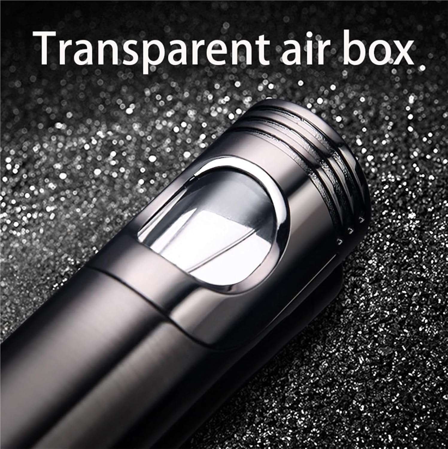 Double Flame Butane Lighter, Metal Windproof Lighter, Adjustable Flame Lighter, can be inflated Repeatedly, Suitable for use in a Variety of scenarios.(Black)