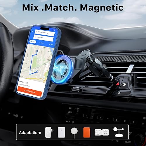 Miniatura 5 de MYBAT PRO Lunar Lite Series - Funda para iPhone 15 compatible con MagSafe translúcido mate, parte trasera dura, delgada, antihuellas, antiarañazos,