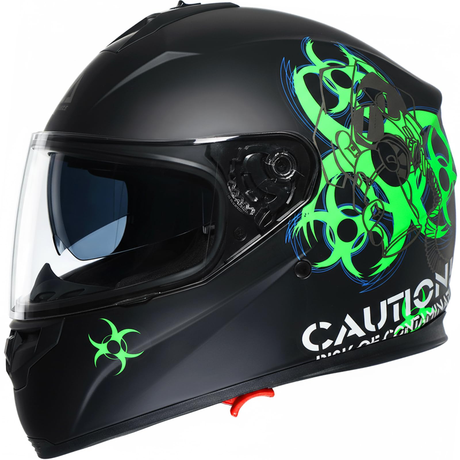Amazon.com: TRIANGLE Full Face Motorcycle Helmet Dual Visor