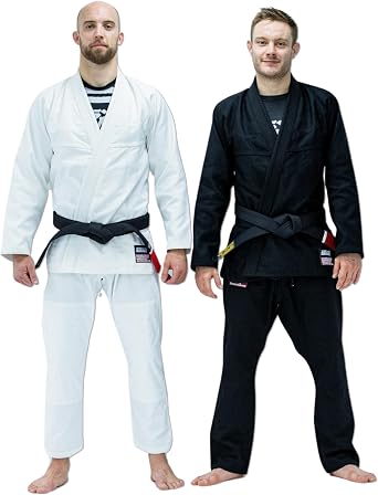 SCRAMBLE Standard Issue V3 BJJ Gi. Brazilian Jiu Jitsu Gi Kimono For Men, Includes Preshrunk Pants & Top. 100% Cotton Kimono, Training Uniform For BJJ, Karate, Judo & Martial Arts Sport.