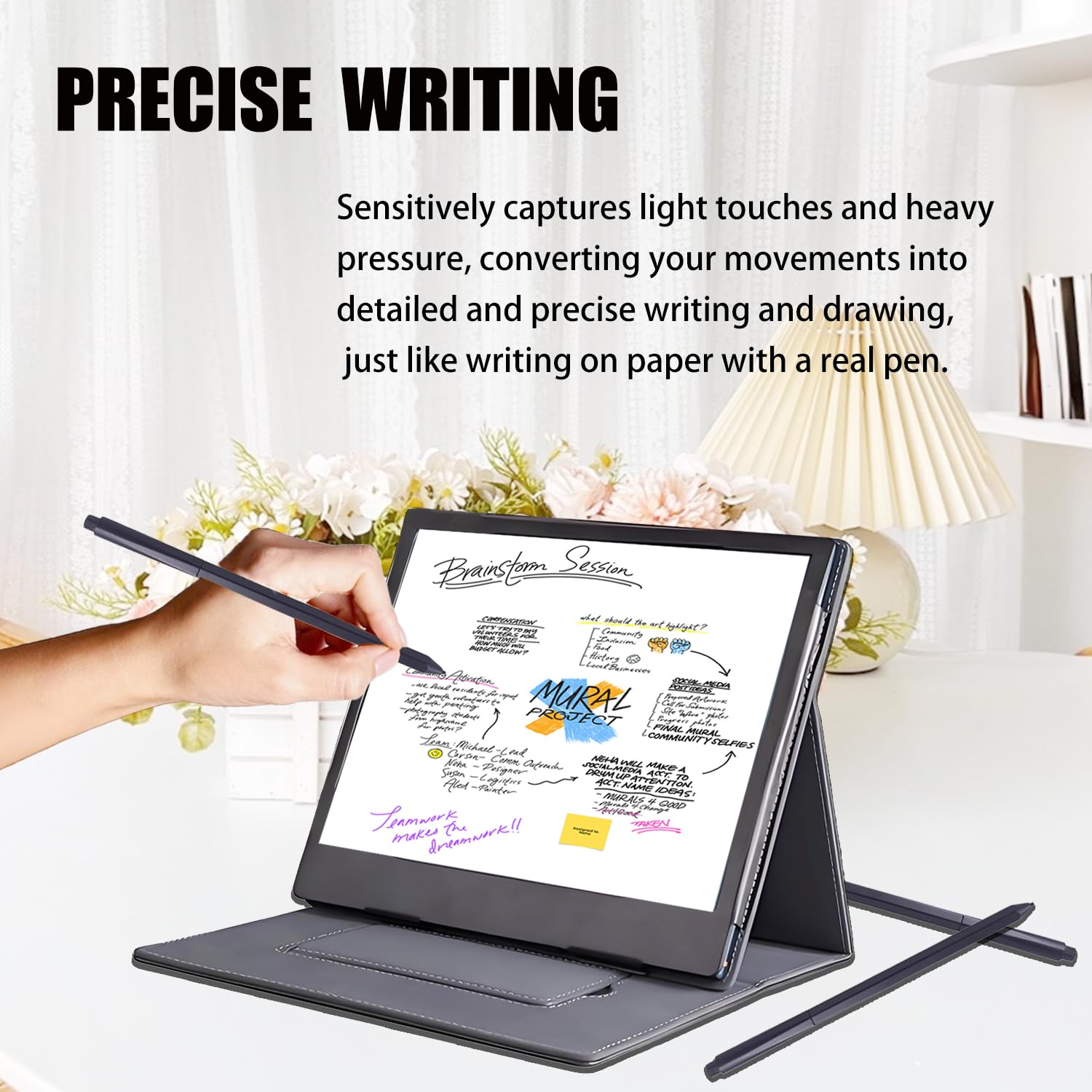 Penna stilo 828TT con gomma per BOOX Pen 2/3 compatibile con BOOX Note Air 3C, 3 B/W, Note Air 2/2 Plus per BOOX Tab Ultra C Pro 10.3 E, Go 10.3 ePaper, Mini C