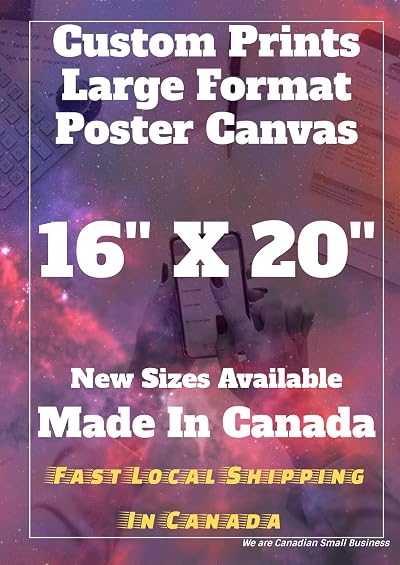Custom Poster Prints - Made in Canada - Premium Borderless Printing- Upload Your Image/Photo, Personalized Photo to Poster Printing, Home Decor Wall Art Prints (16x20inch, Photo Paper)