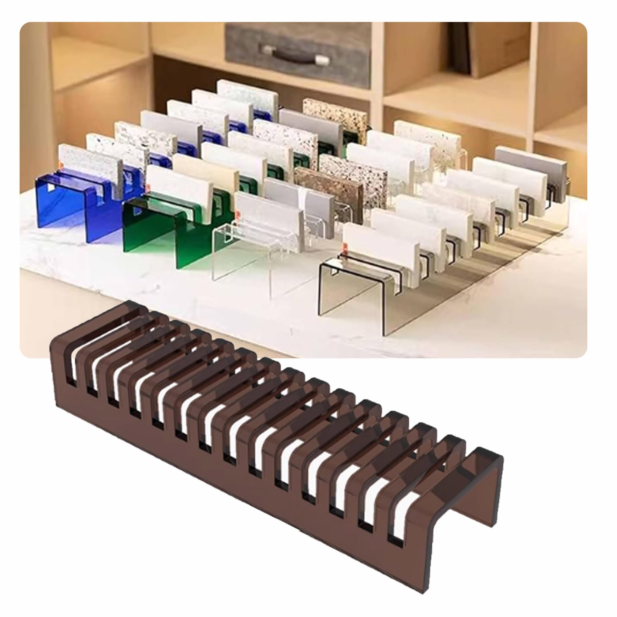 Présentoirs autoportants pour carrelage en acrylique de salon professionnel