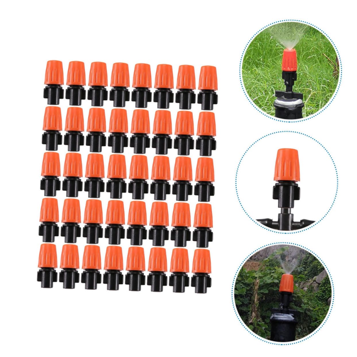 Sosoport 5 Set Di Ugelli Di Nebulizzazione Regolabili Per Irrigazione A Goccia Per Tubo Da Giardino 40 Pezzi * 5