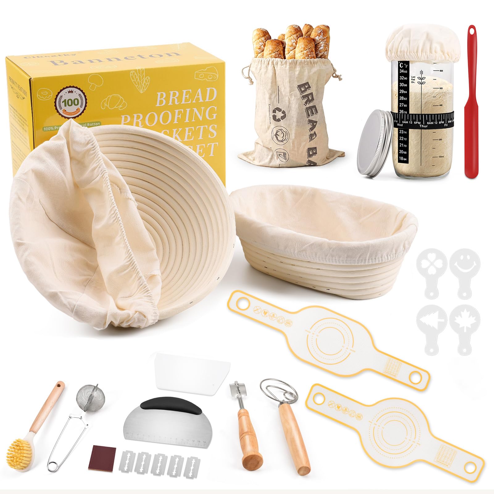 Clheatky Komplettset Sauerteig Starter Set