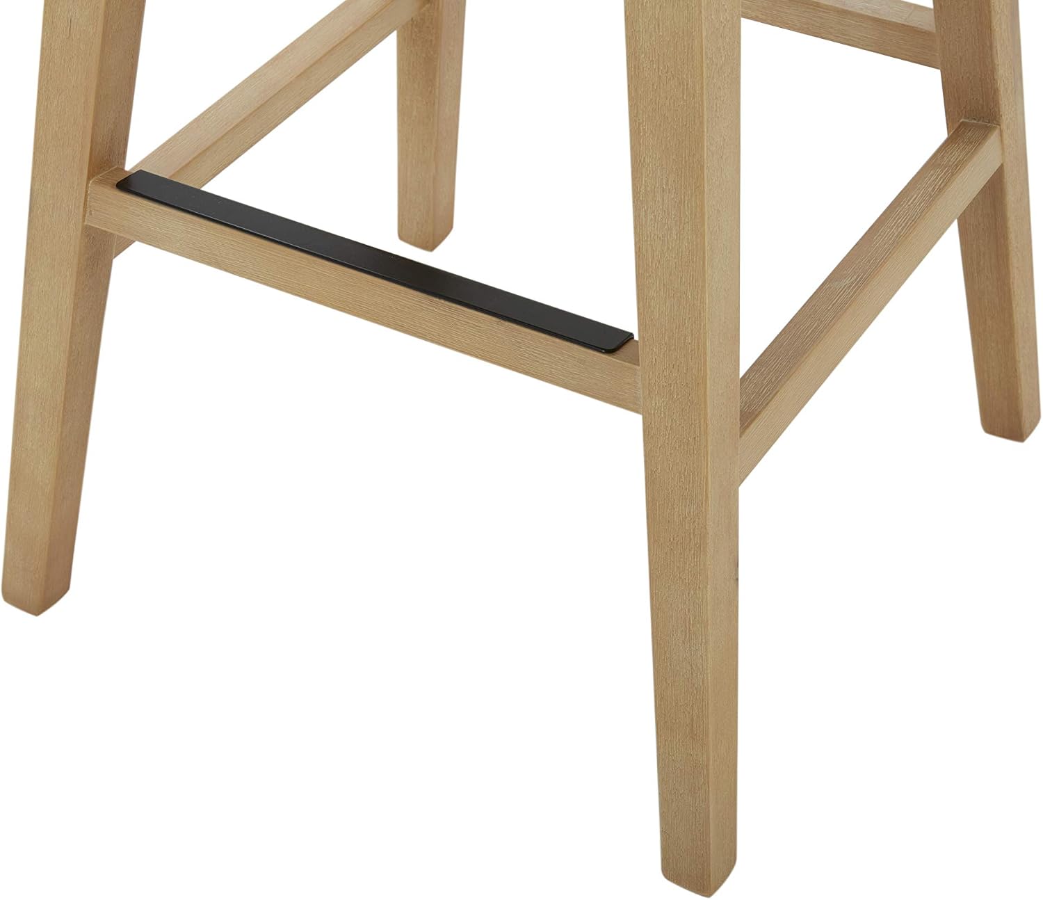 Amazon Brand – Stone & Beam Sophia Modern Swivel Kitchen Bar Stool, 43.3"H, Chalk