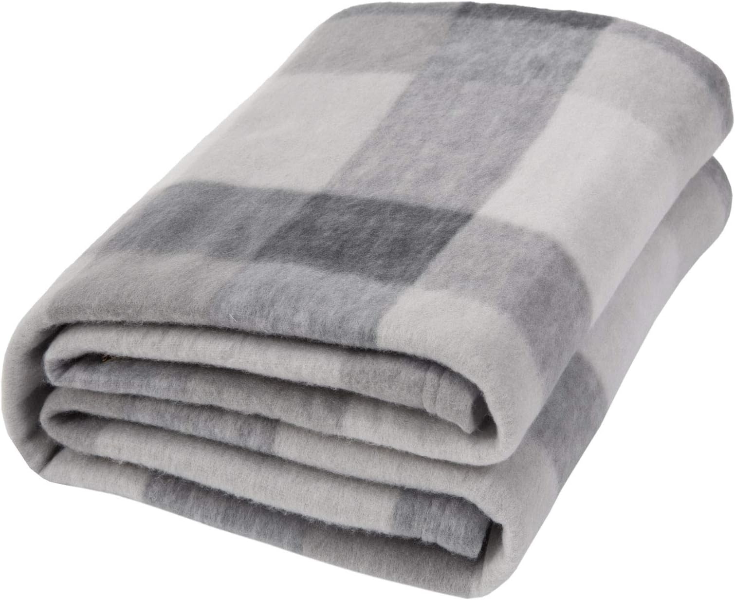 Sofa Throw Blanket, Soft Cosy Warm Check Outdoor Throws for Garden Furniture Single Fleece Blanket for Bedroom Living Room Picnic, 120x150cm - Grey Tartan