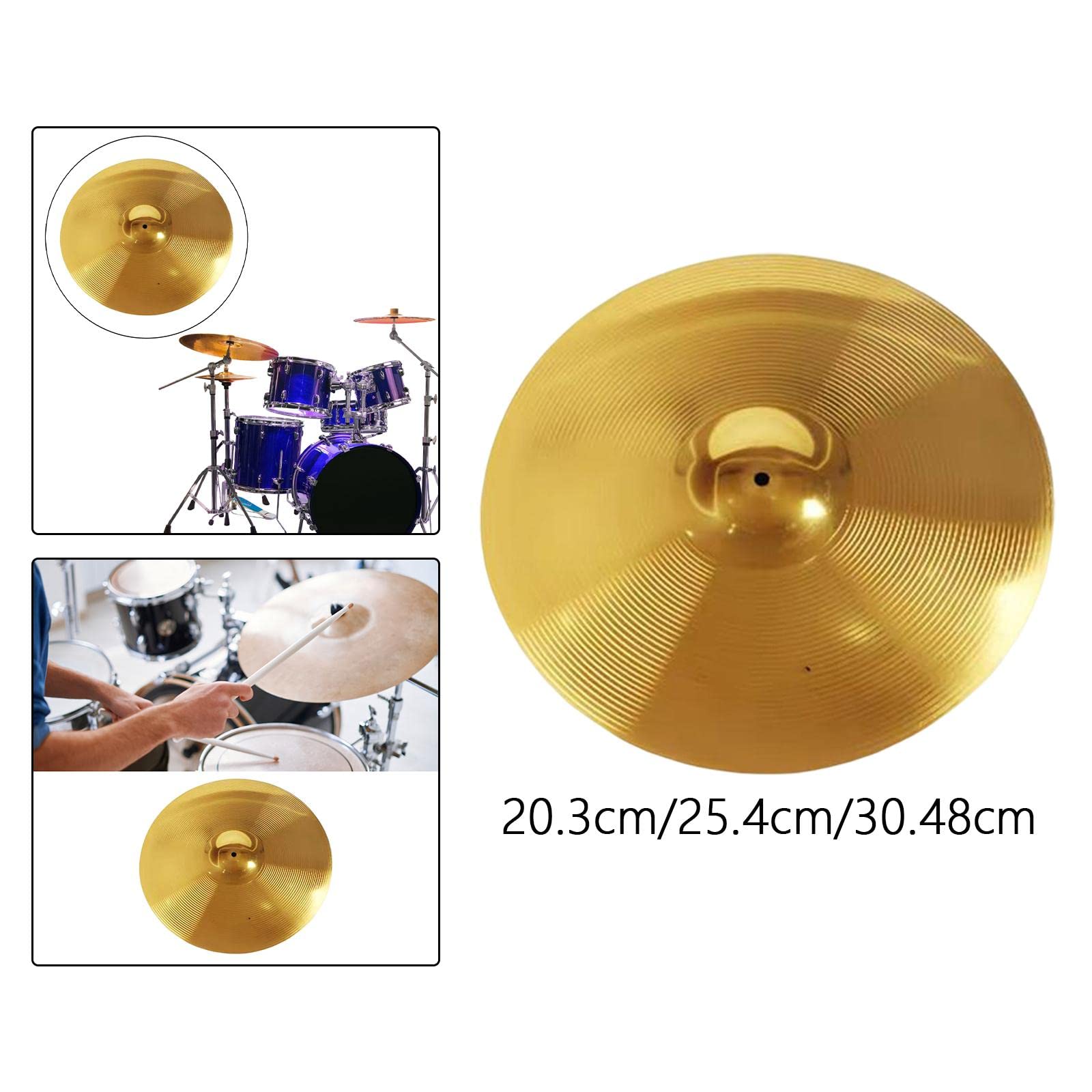CALANDIS® Brass Crash Cymbal for Drum Players Professional Percussion Instruments 8Inch - Image 3 thumbnail