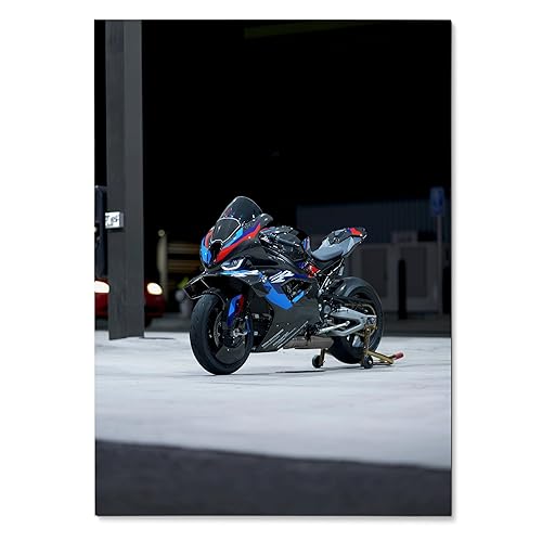Throttle Designs. Motorcycle Poster | M1000RR Motorcycle Art Poster |