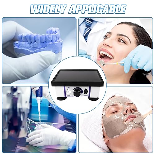 Miniatura 7 de Vibrador de laboratorio 8"x6" Vibrador cuadrado del cuarteto, JT-51B Modelo Yeso Oscilador Mezcladora de yeso, equipo de laboratorio 110V/120W