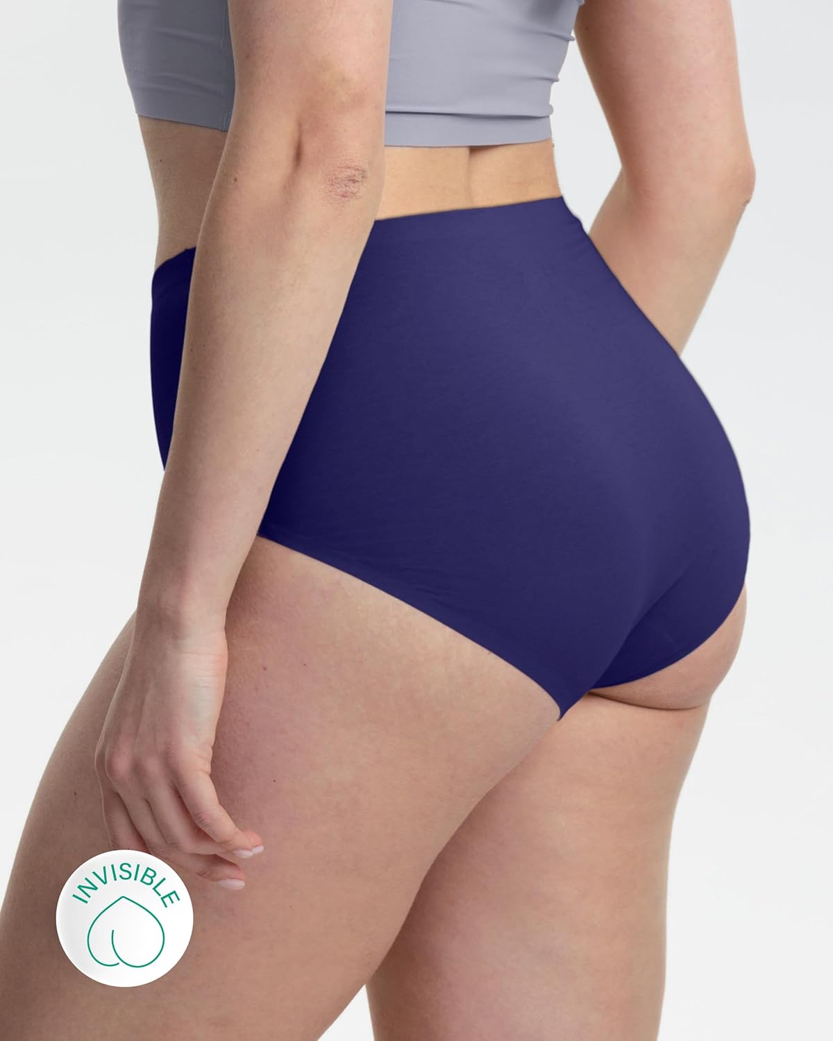 Neione Women's Cotton Underwear High-Waisted Seamless Panties Postpartum Briefs for Ladies Full Coverage Breathable - Image 3