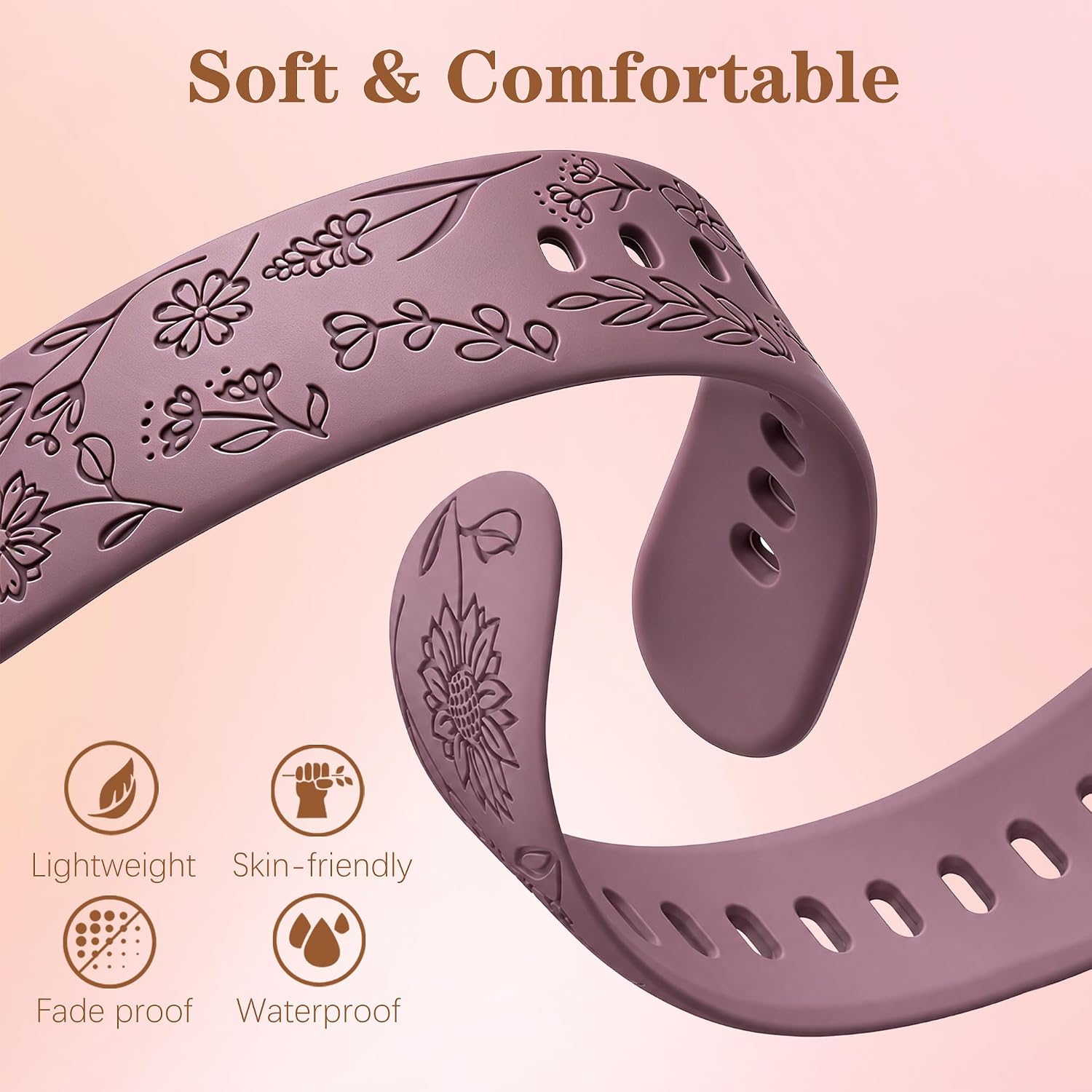 5 Pack Silicone Watch Bands Compatible with Amazfit Bip 6/ Bip 5/GTR 4/GTR 3 Pro/GTR 3/GTR 2/2e/GTR 47mm, 22mm Soft Sport Breathable Replacement Wristband Strap for Amazfit Balance/Cheetah Women Men