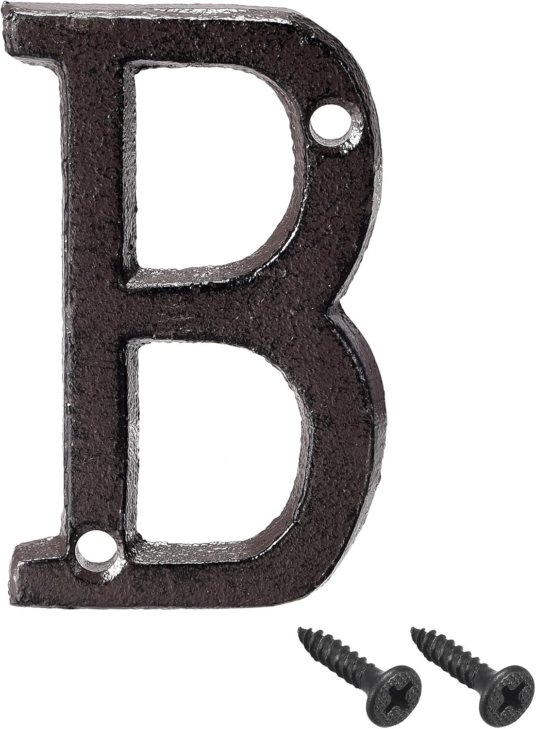 uxcell House Letter, 3 Inch Cast Iron Letter B for Home Hotel Mailbox Address Sign