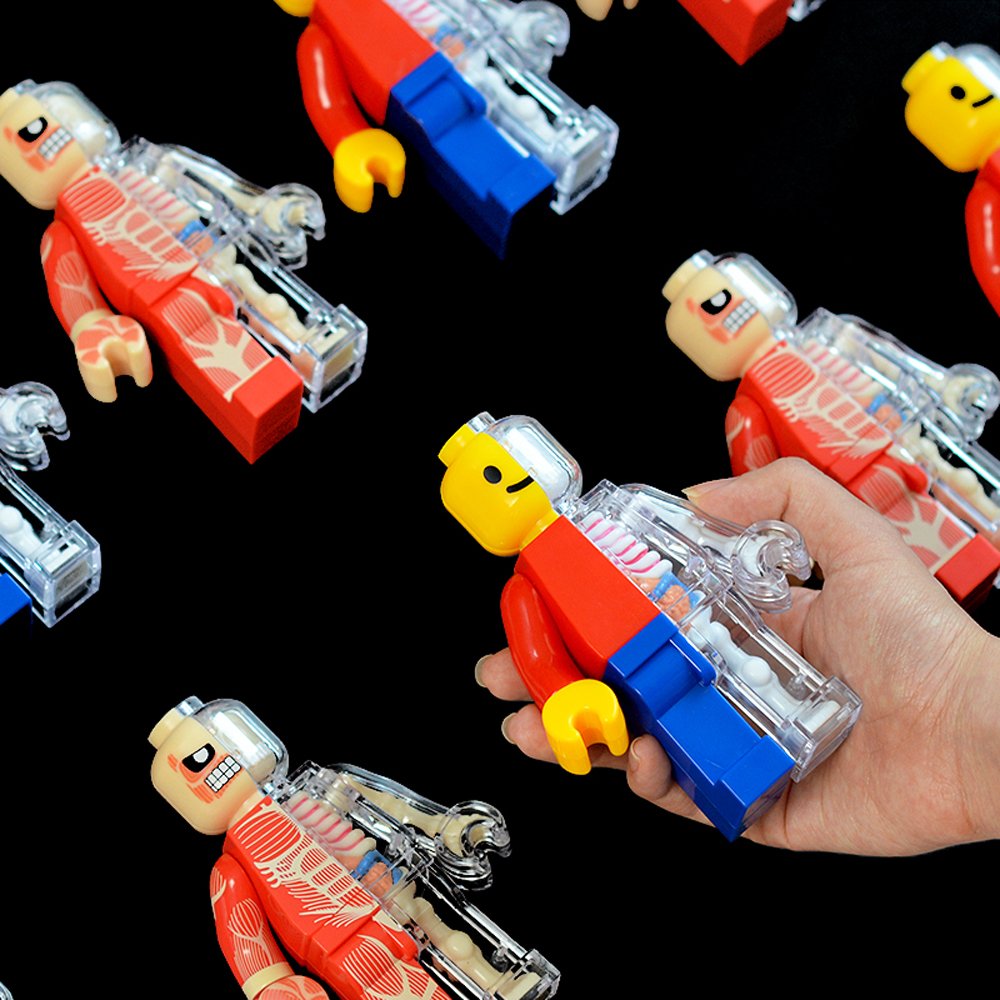 ブリックマン　フィギュア　BRICK MAN JASON FREENY 4D Master - Brick Man Funny Anatomy 5” Vinyl Figure by Jason