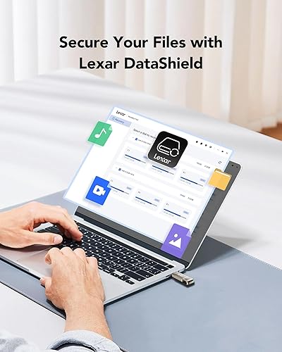Miniatura 7 de Lexar D40E 128GB Dual USB 3.2 Gen 1 Tipo-C Unidad Flash de Salto, Unidad USB-C de Pulgar con Carcasa de Metal y Diseño Giratoria (Plata Champán)
