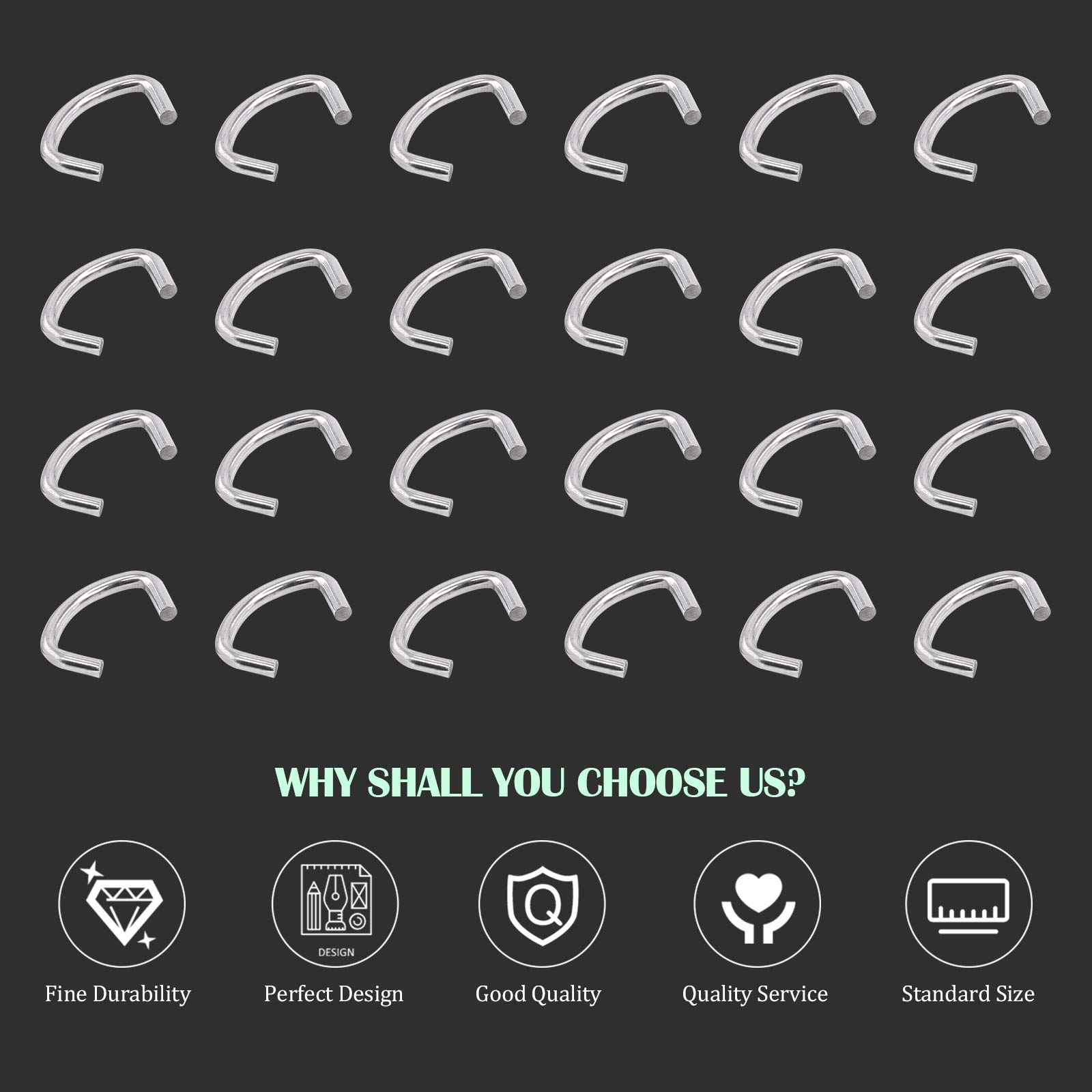 Snapklik.com : 1000Pcs 1/2 Galvanized Hog Rings Assortment Kit ...