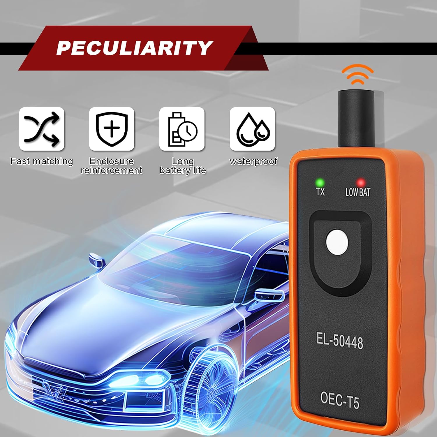 GM Automotive Tire Pressure Monitor - Tire Sensor Reset Tool Car Accessories EL-50448 Compatible with Most GM Series Vehicles