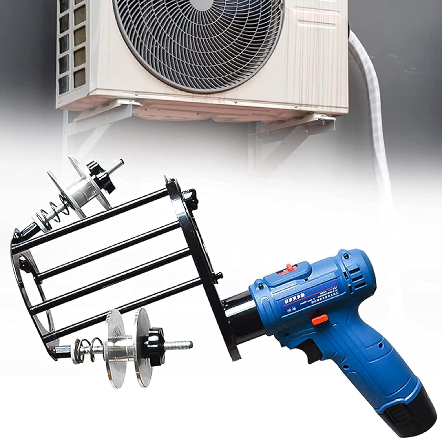 JKJZSALJ Electric Air Conditioner Pipe Winding Machine, Copper Pipe Taping Machine,Pipe Cable Tie Wrapping Tool