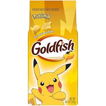 Goldfish Pokemon Pikachu Cheddar Cheese Crackers, 6.6 Oz